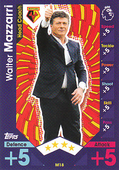 Walter Mazzarri Watford 2016/17 Topps Match Attax Extra Manager #M18